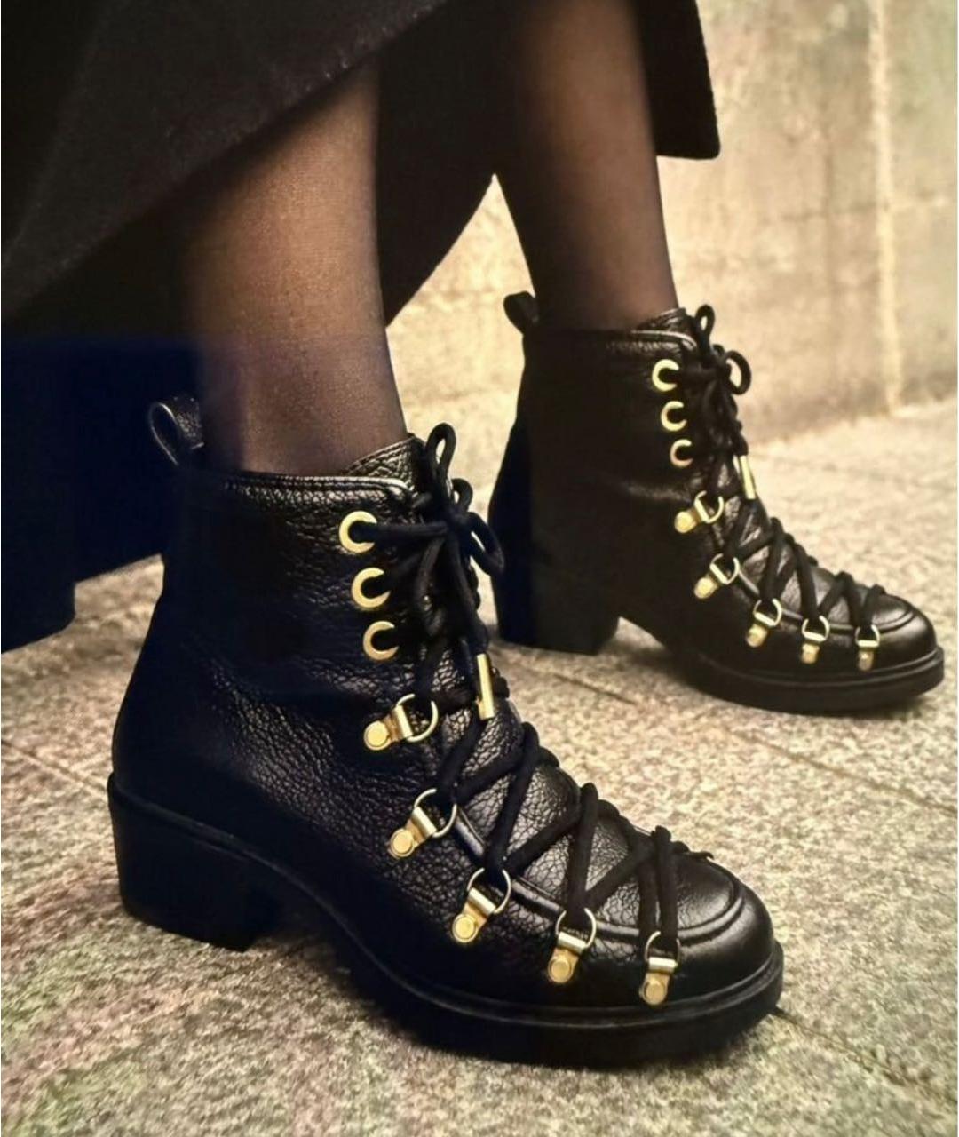 3.1 PHILLIP LIM Черные кожаные ботинки, фото 3