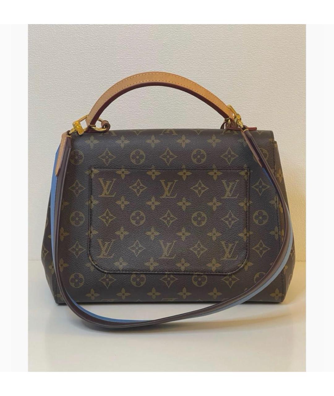 LOUIS VUITTON Коричневая сумка с короткими ручками из канвы, фото 4