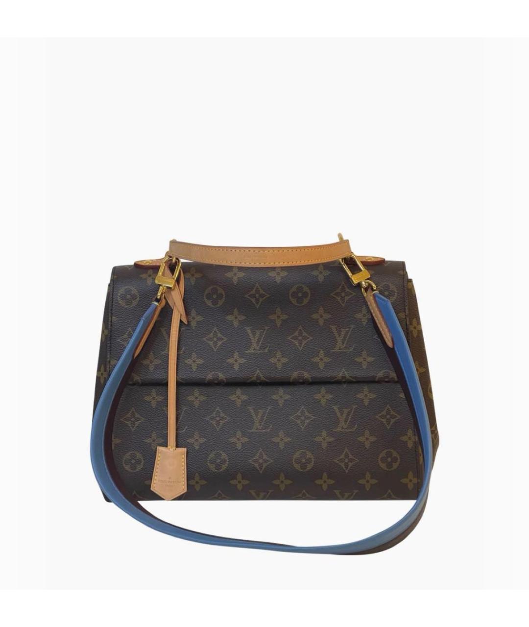 LOUIS VUITTON Коричневая сумка с короткими ручками из канвы, фото 6