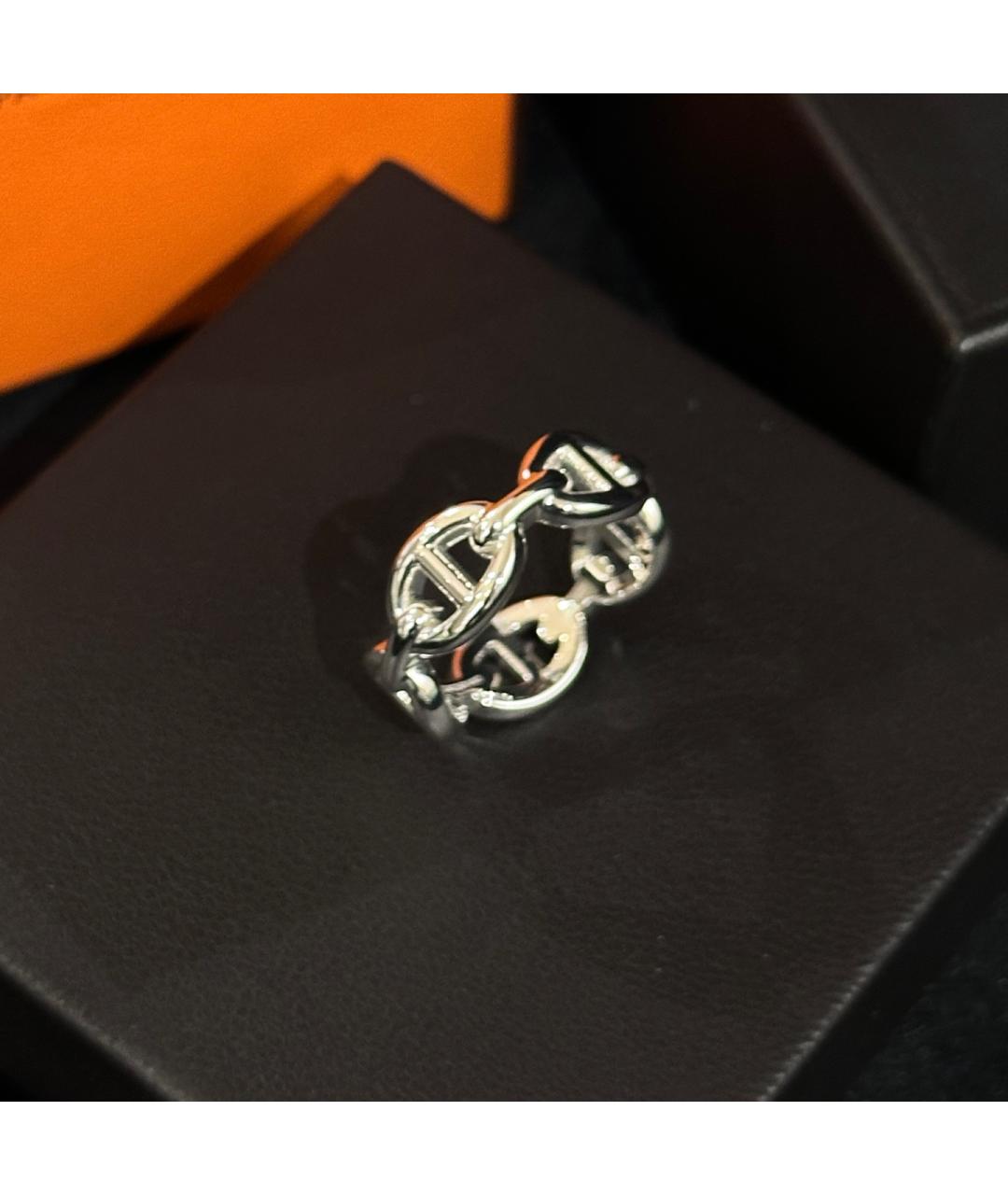 HERMES Серебряное серебряное кольцо, фото 3