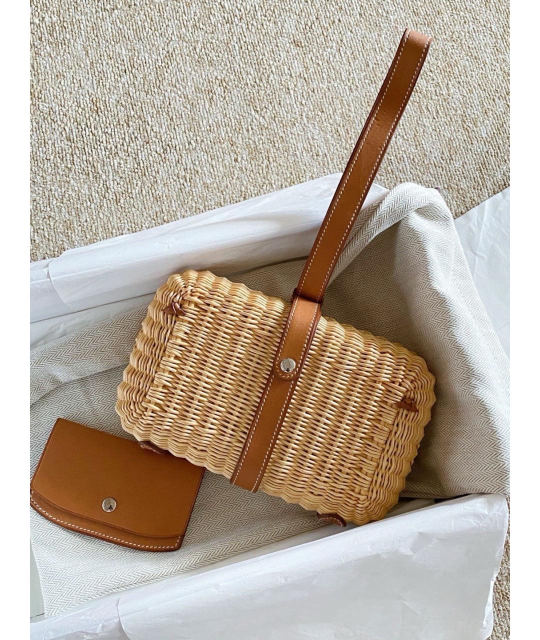 HERMES Бежевая сумка тоут, фото 5