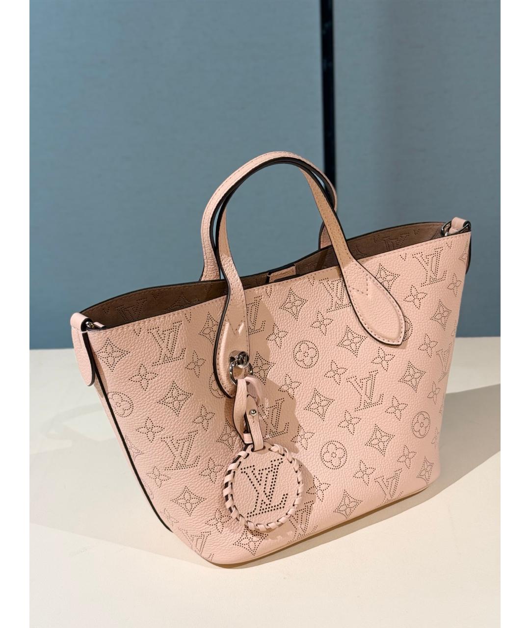 LOUIS VUITTON Розовая кожаная сумка тоут, фото 5