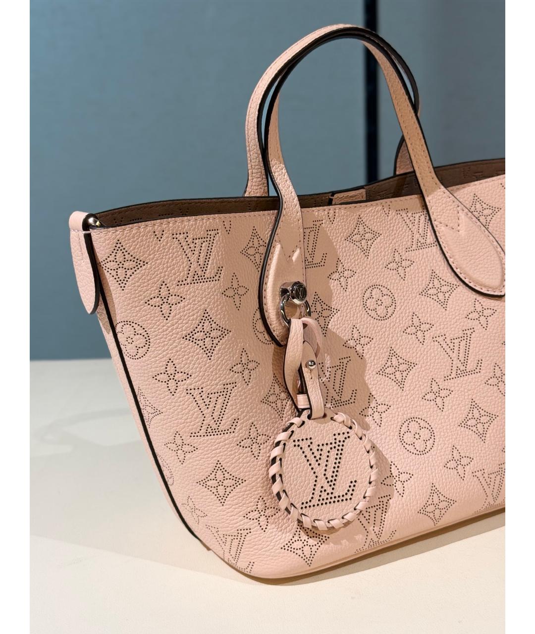 LOUIS VUITTON Розовая кожаная сумка тоут, фото 6