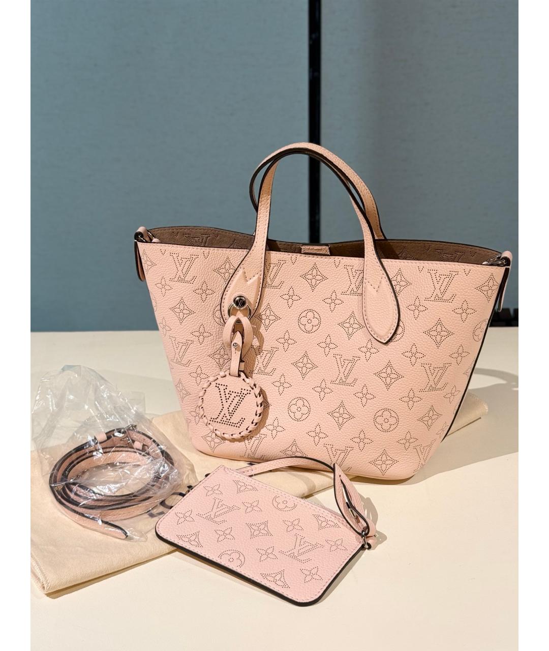LOUIS VUITTON Розовая кожаная сумка тоут, фото 2