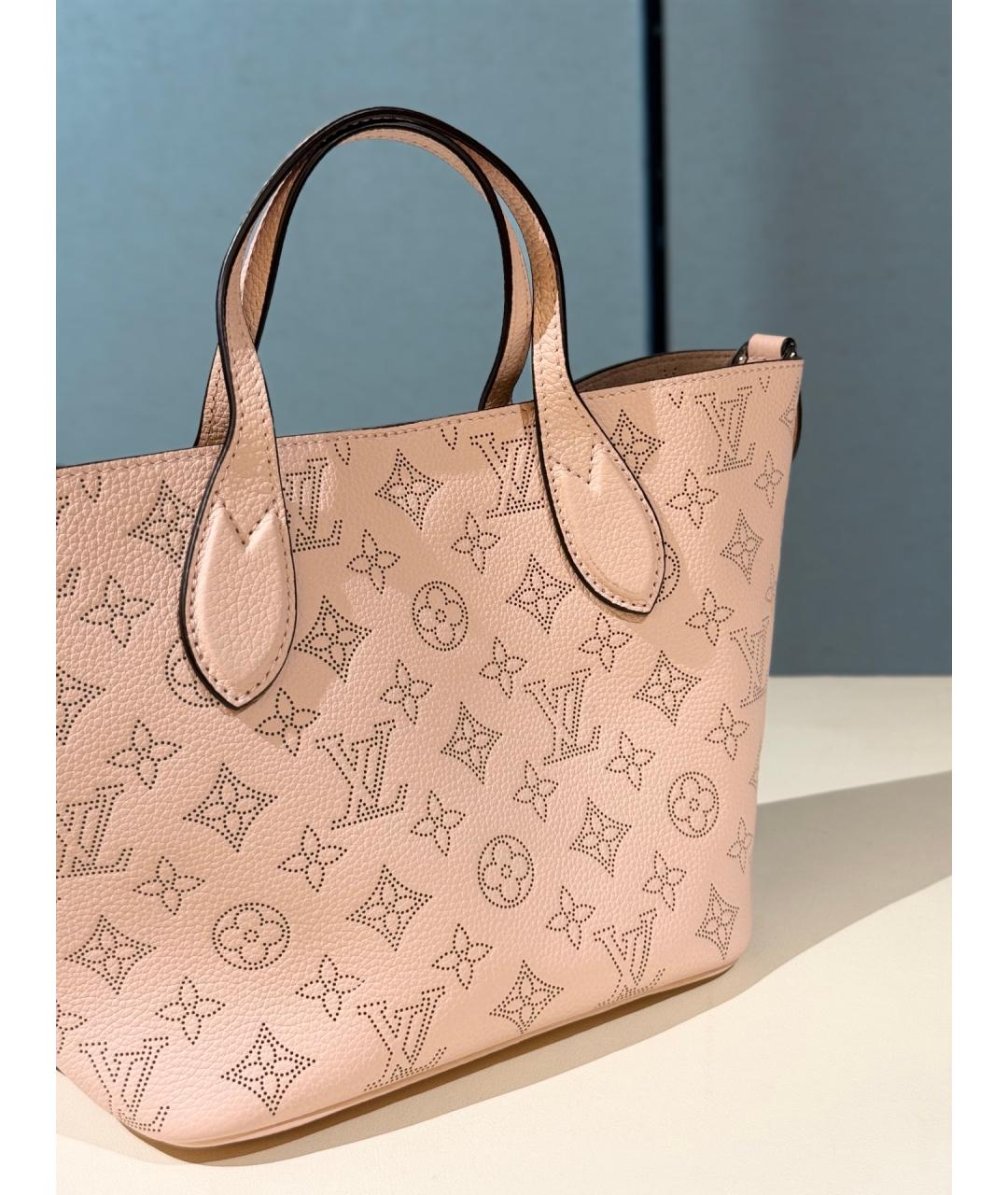 LOUIS VUITTON Розовая кожаная сумка тоут, фото 8
