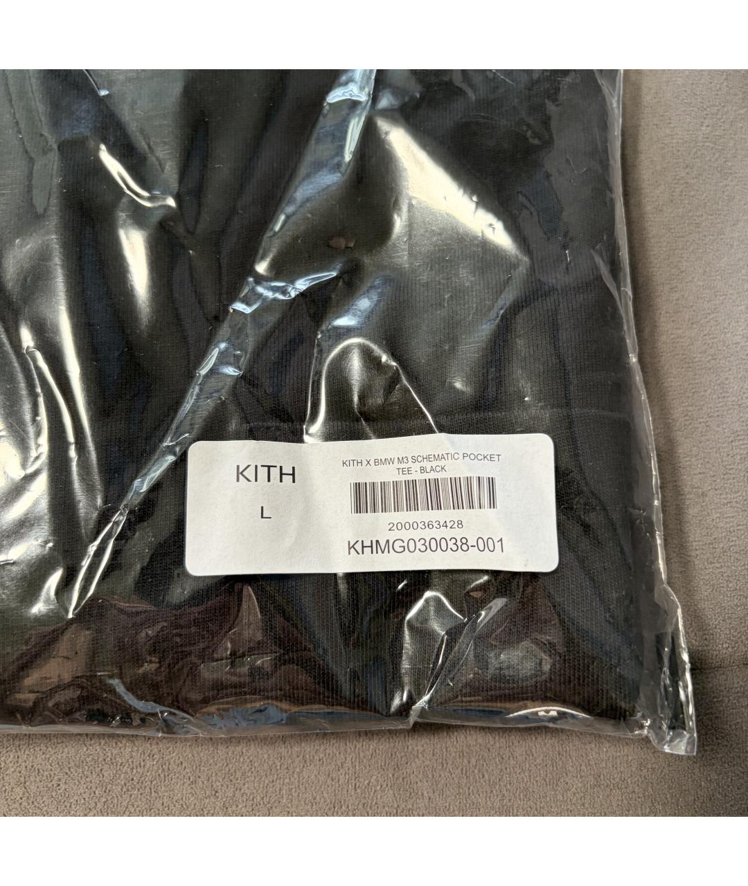 KITH Черная хлопковая футболка, фото 8