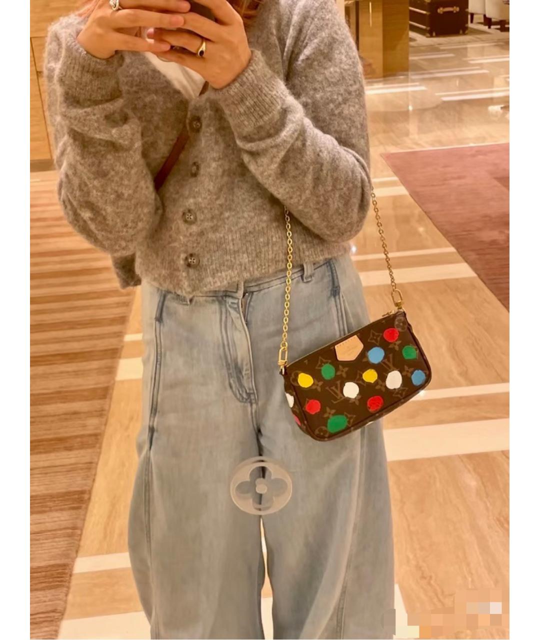 LOUIS VUITTON Черная сумка тоут из искусственной кожи, фото 8