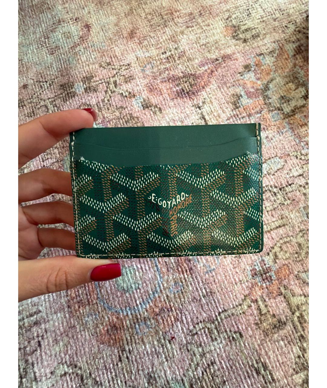 GOYARD Зеленый кардхолдер, фото 4