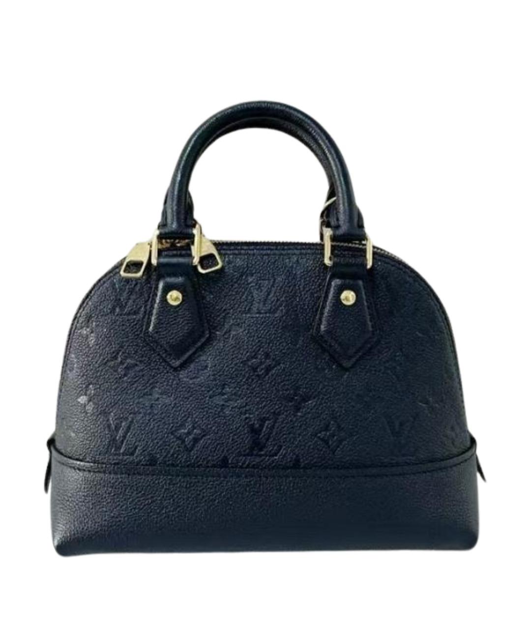 LOUIS VUITTON Черная кожаная сумка тоут, фото 1