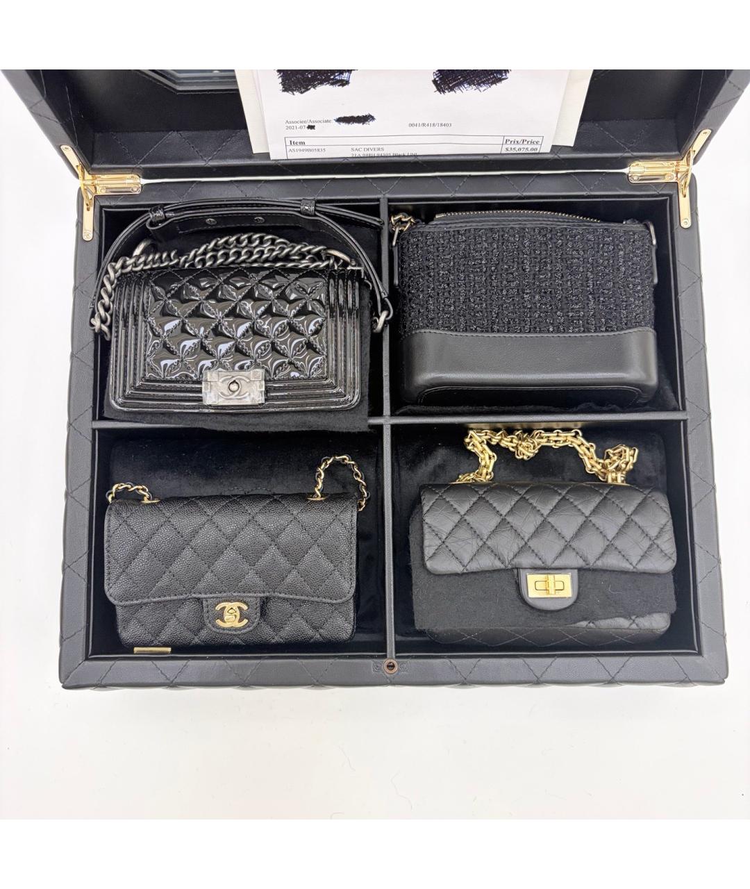 CHANEL Черная кожаная сумка тоут, фото 2