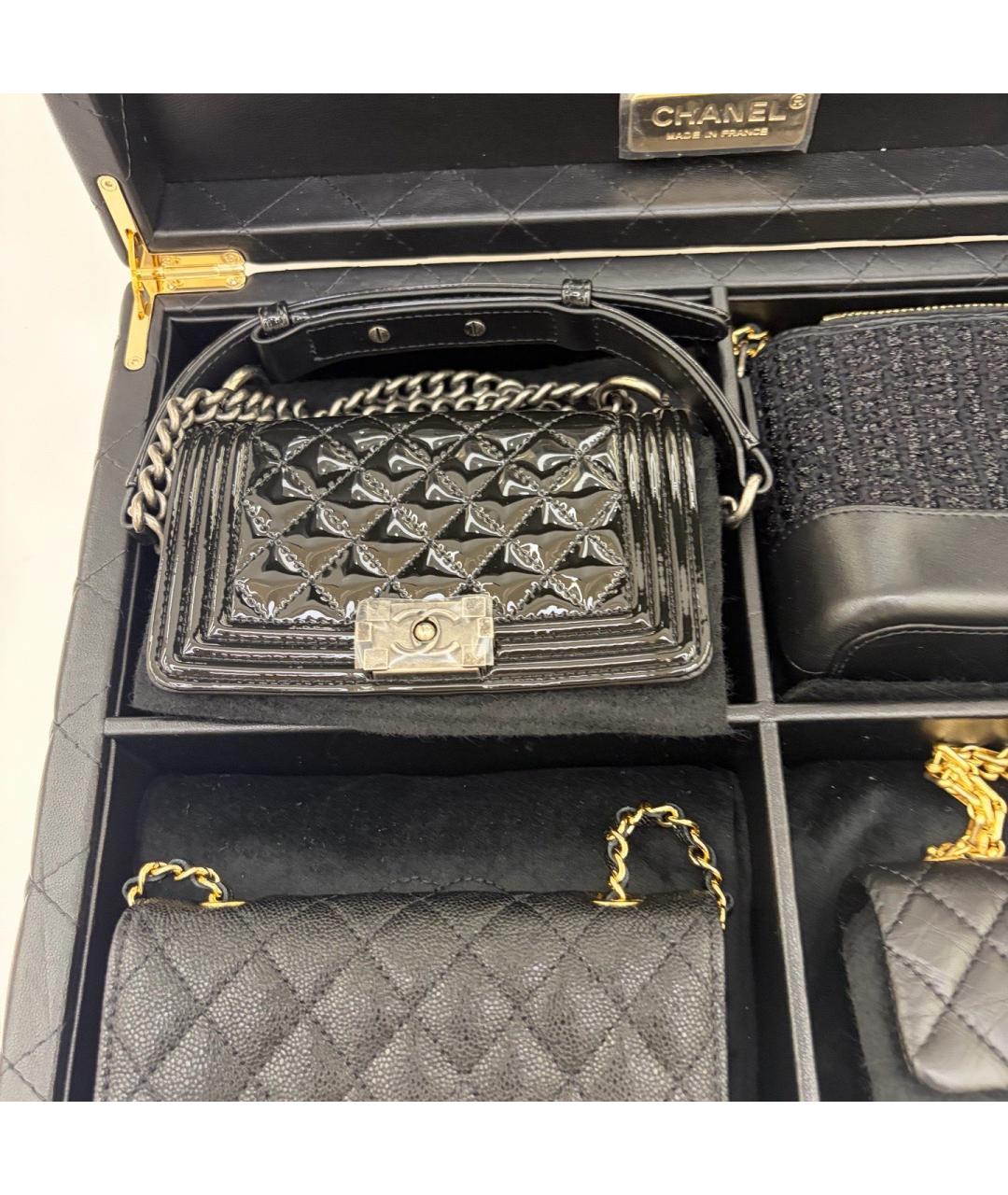 CHANEL Черная кожаная сумка тоут, фото 6