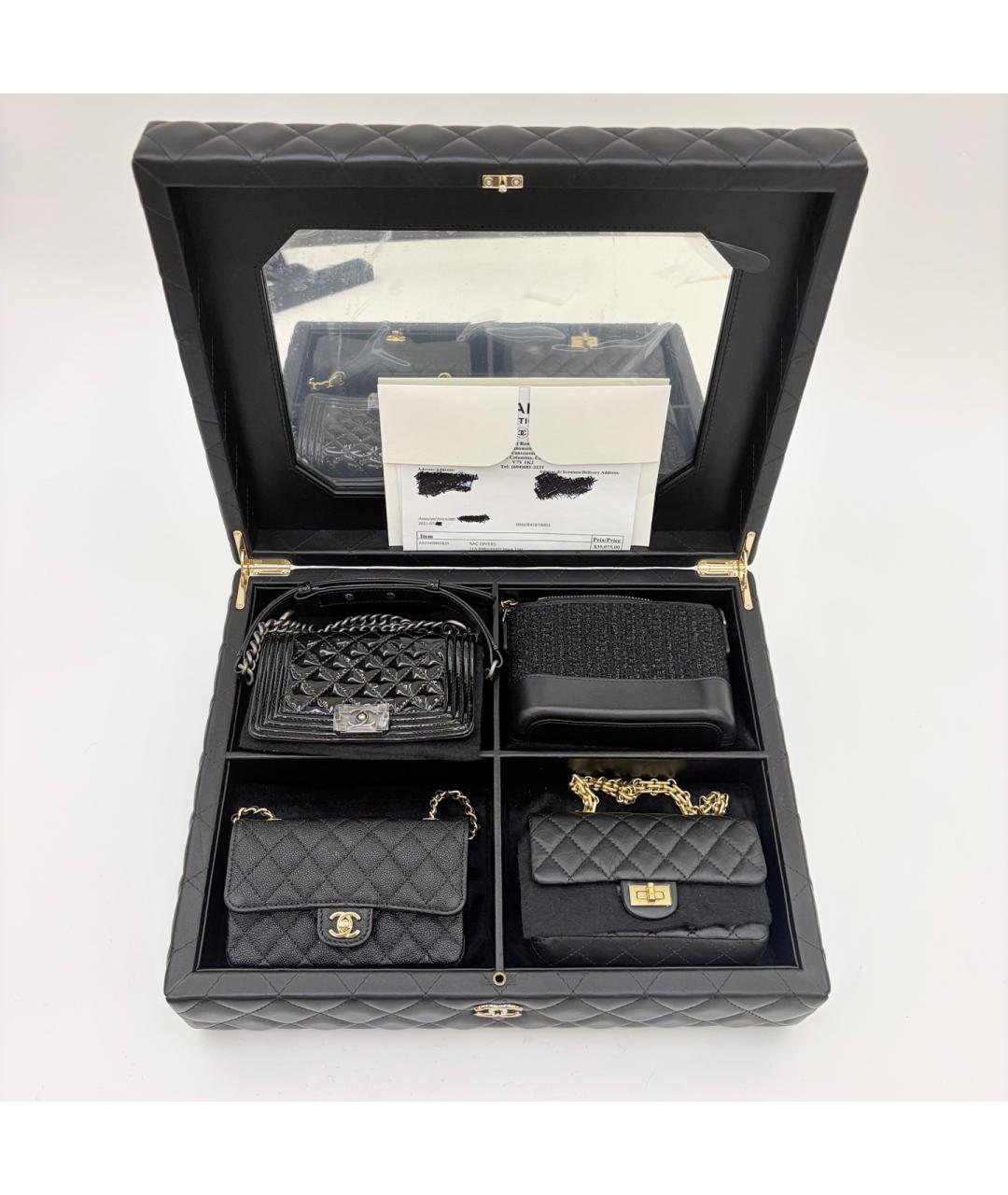 CHANEL Черная кожаная сумка тоут, фото 10