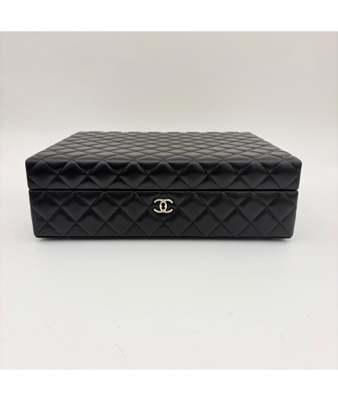 CHANEL Черная кожаная сумка тоут, фото 4