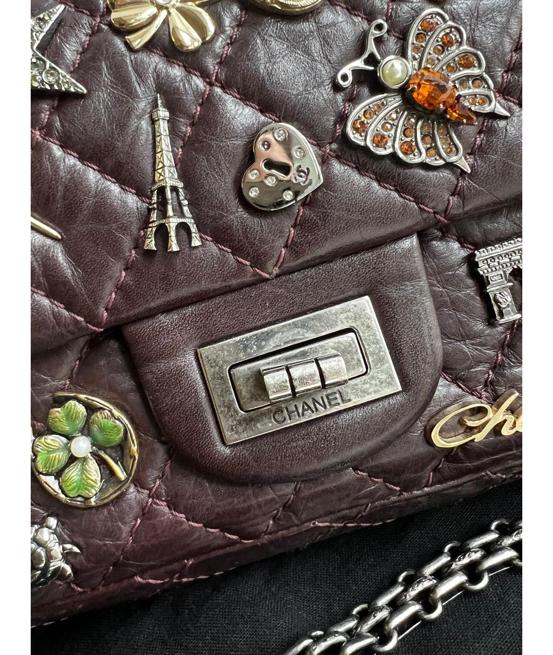 CHANEL Коричневая кожаная сумка через плечо, фото 5