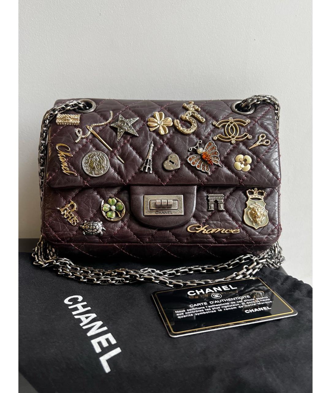 CHANEL Коричневая кожаная сумка через плечо, фото 9