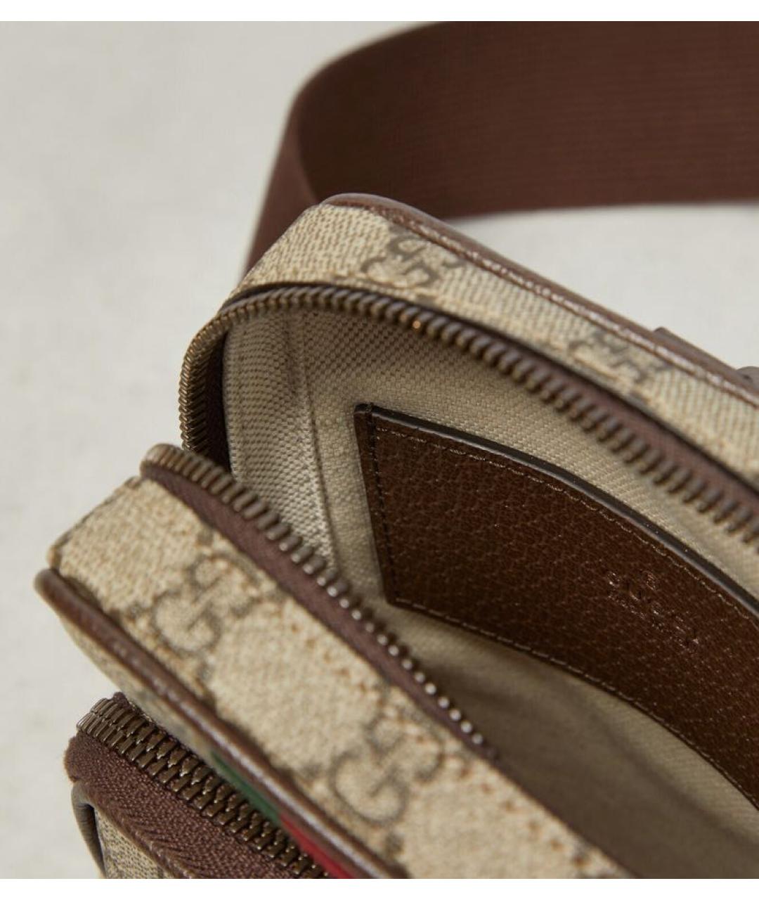 GUCCI Коричневая сумка через плечо, фото 6