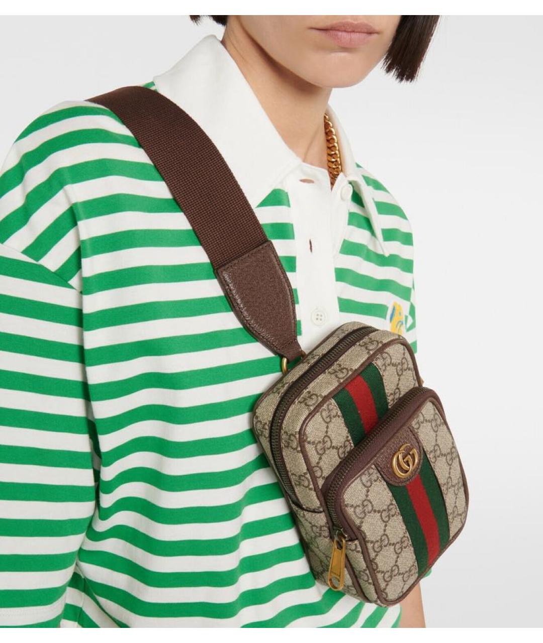 GUCCI Коричневая сумка через плечо, фото 2