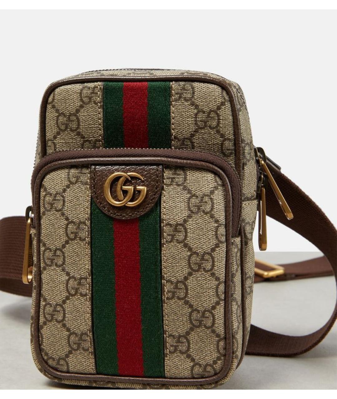 GUCCI Коричневая сумка через плечо, фото 4