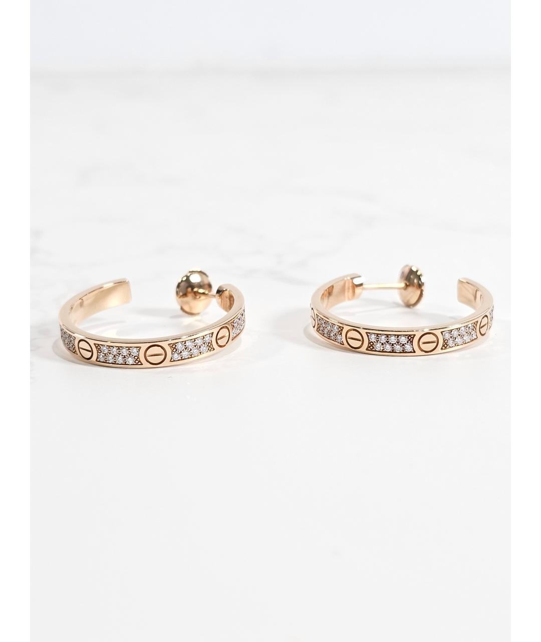 CARTIER Золотые серьги из розового золота, фото 5