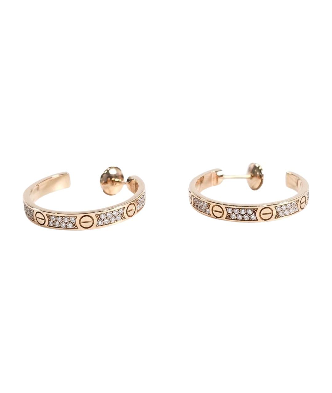CARTIER Золотые серьги из розового золота, фото 1