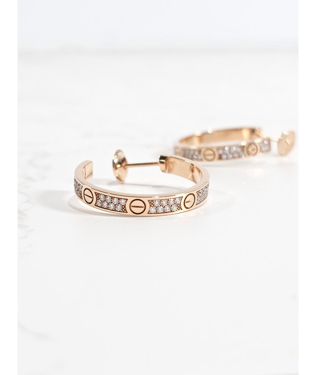 CARTIER Золотые серьги из розового золота, фото 3