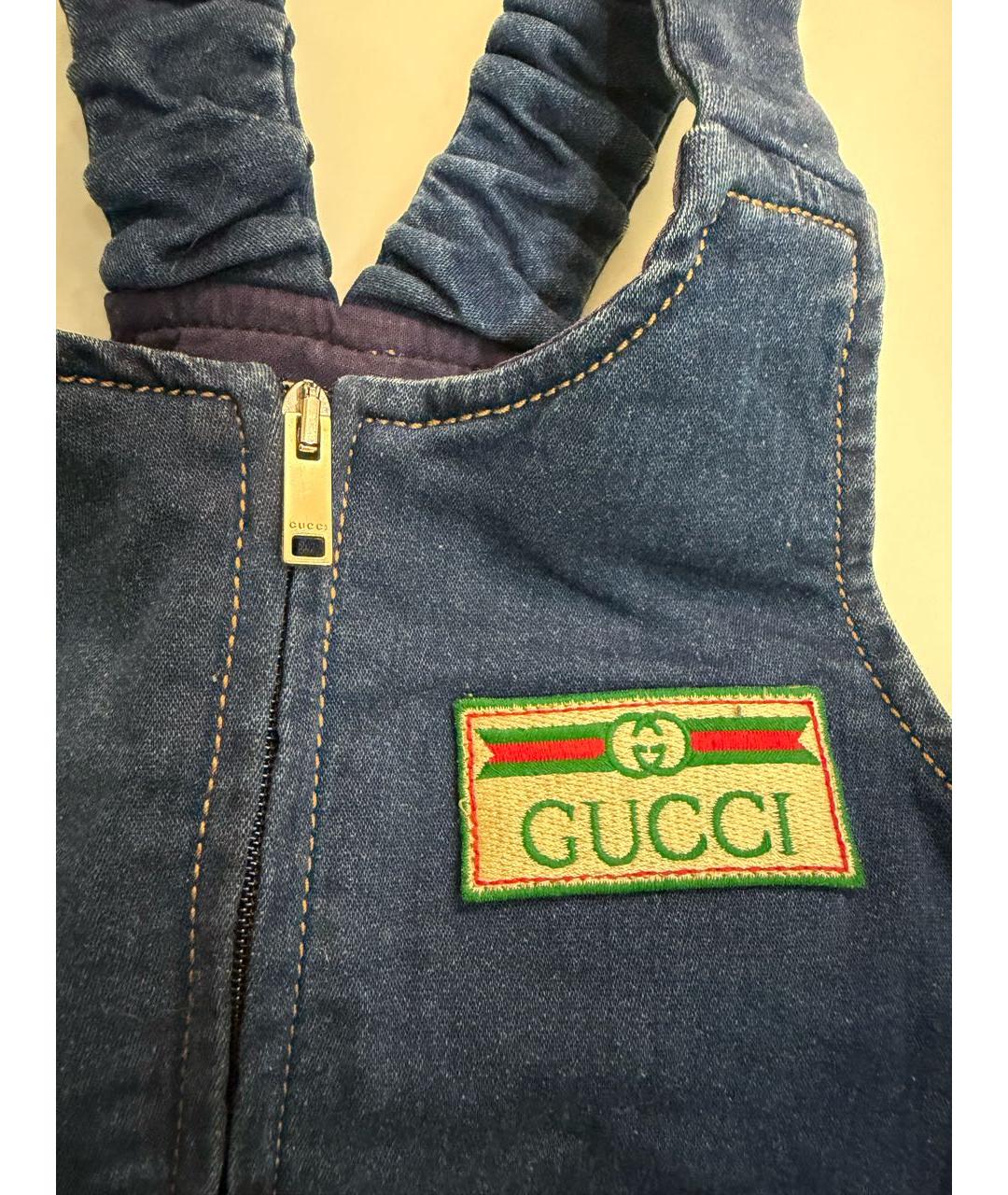 GUCCI Синий комбинезон, фото 3