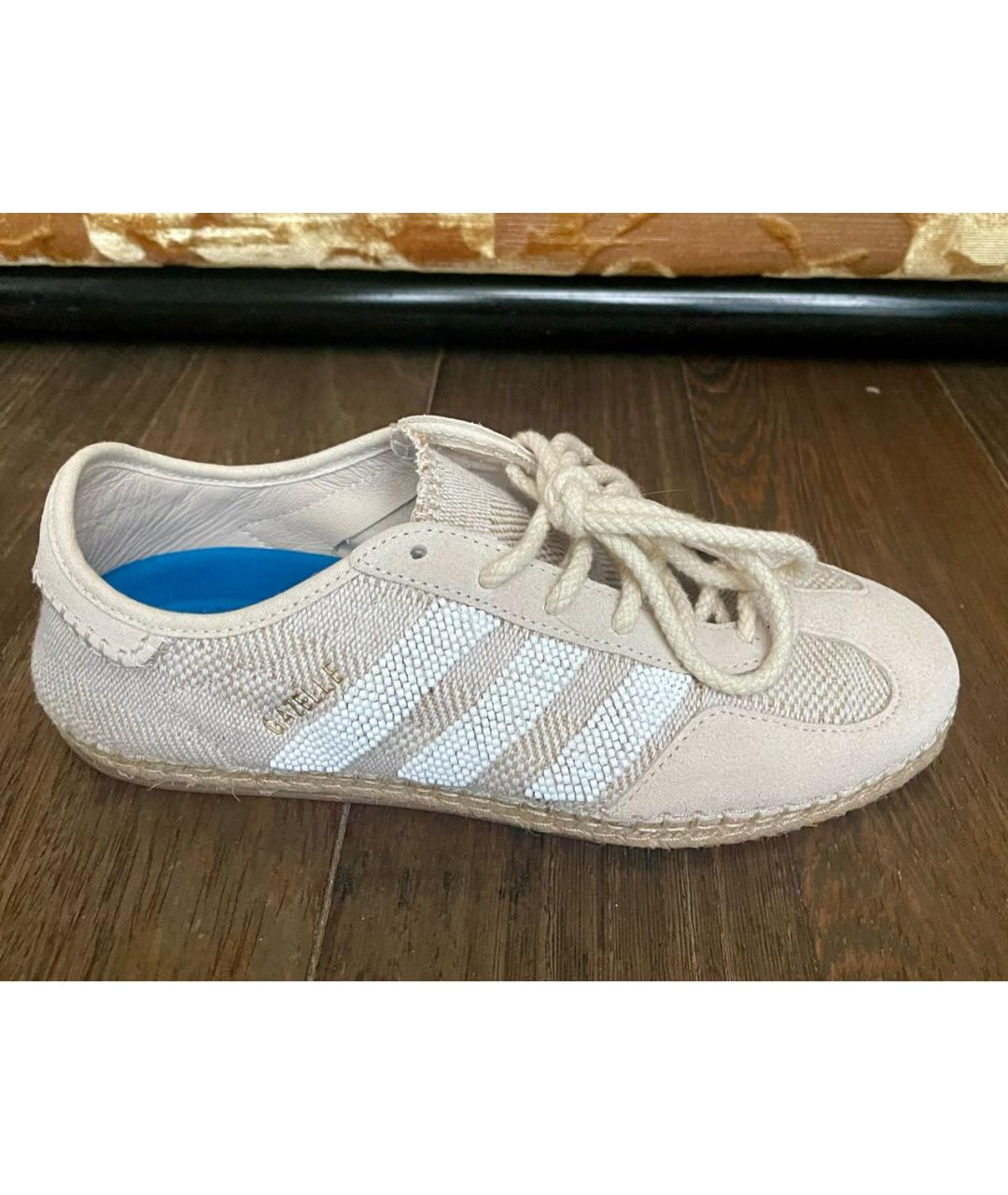 ADIDAS Бежевые текстильные кеды, фото 8
