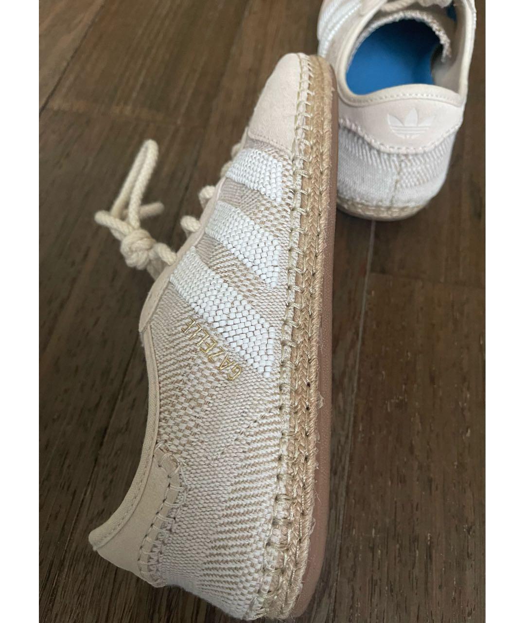 ADIDAS Бежевые текстильные кеды, фото 6
