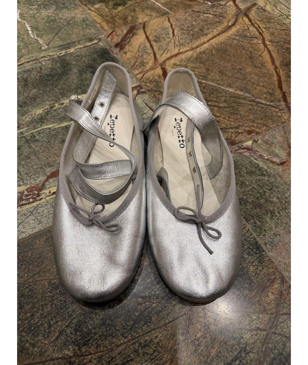 REPETTO Серебряные балетки, фото 2