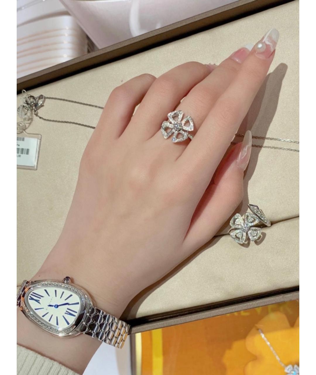 BVLGARI Серебряное кольцо из белого золота, фото 8