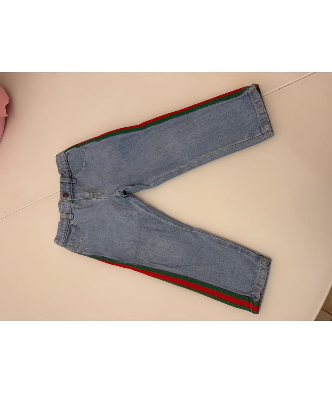 GUCCI Голубые джинсы, фото 5