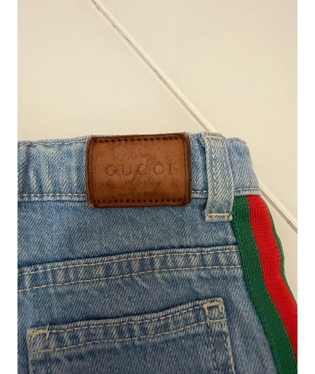 GUCCI Голубые джинсы, фото 4