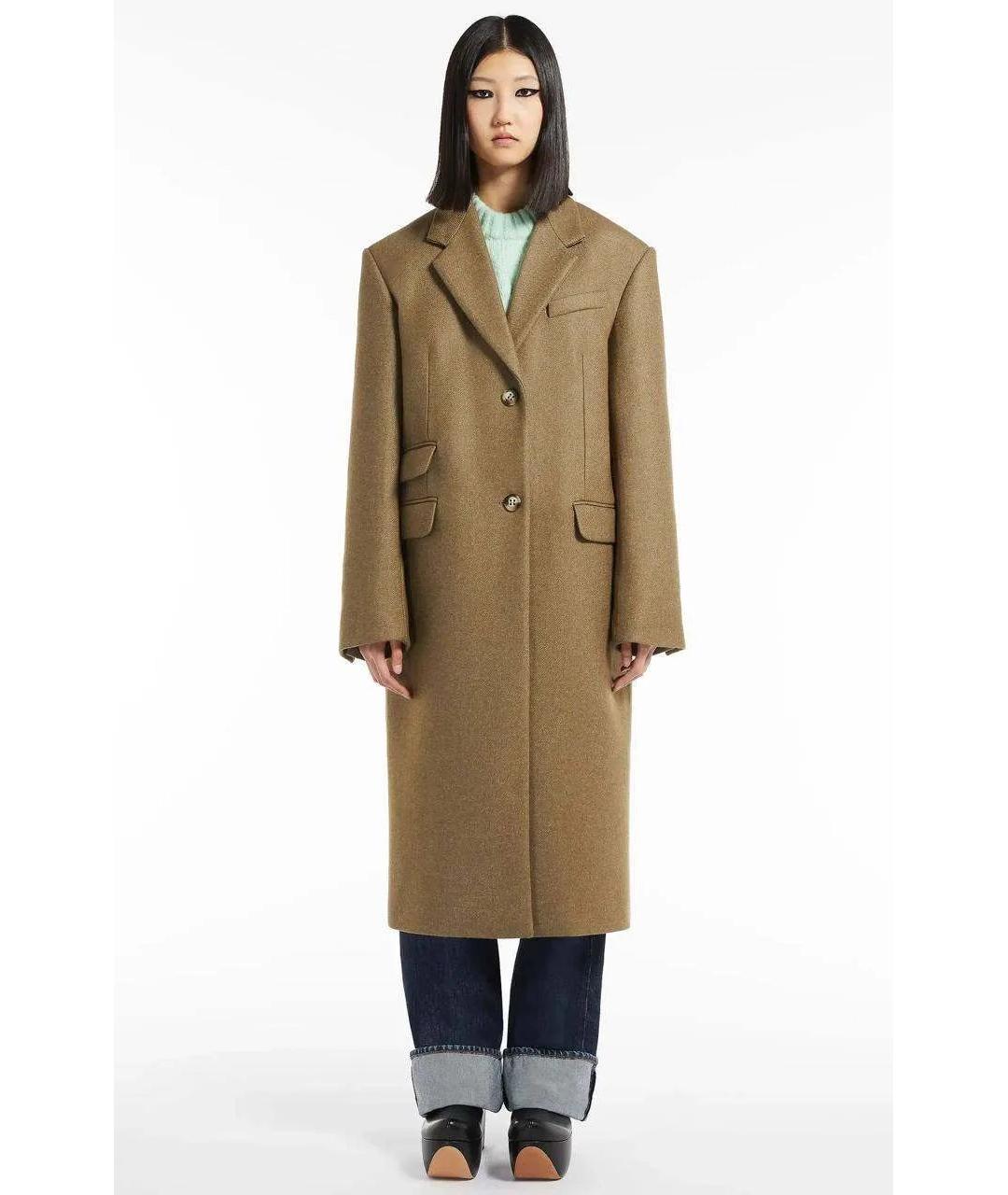 SPORTMAX Коричневое пальто, фото 8