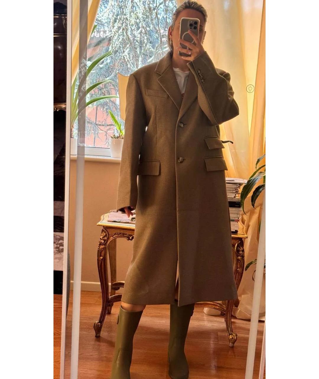 SPORTMAX Коричневое пальто, фото 3