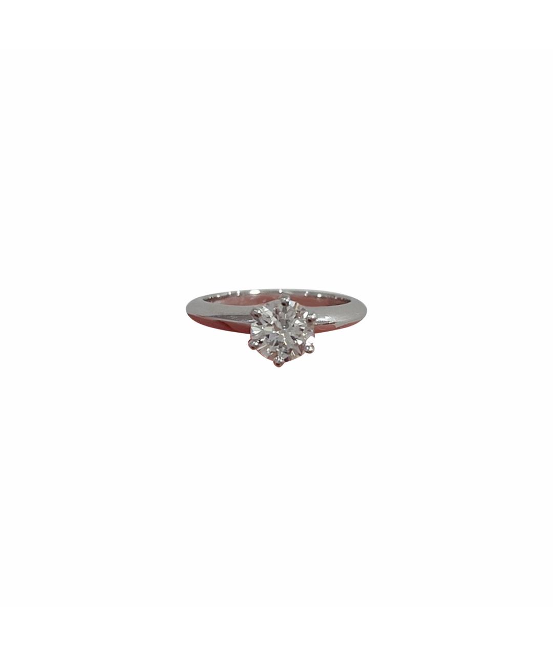 TIFFANY&CO Серебряное платиновое кольцо, фото 1