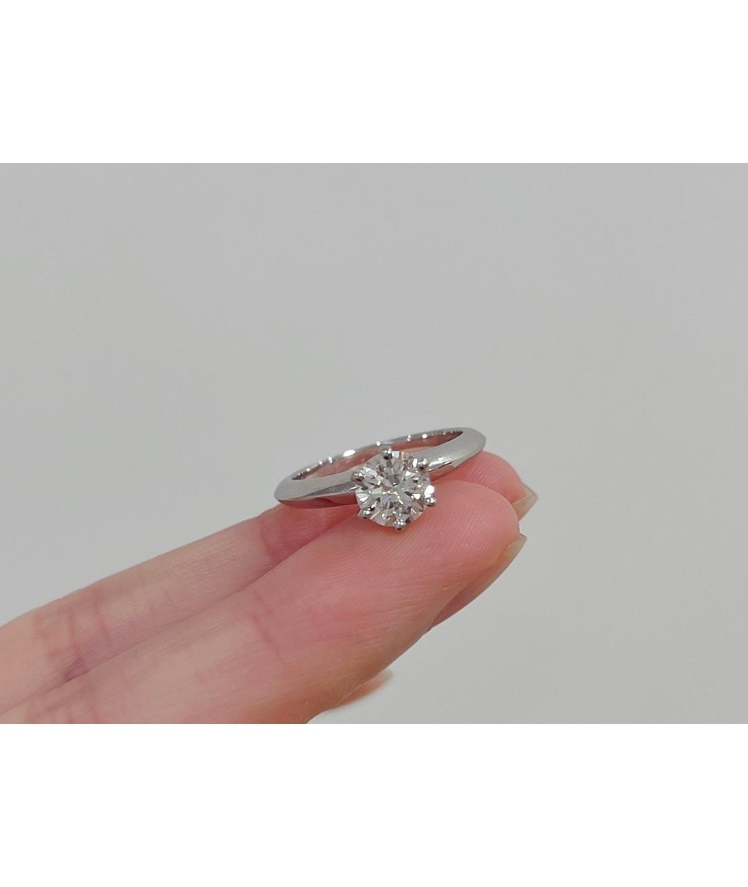 TIFFANY&CO Серебряное платиновое кольцо, фото 9