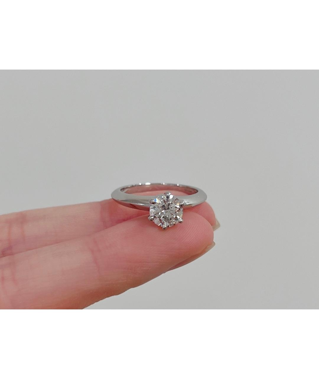 TIFFANY&CO Серебряное платиновое кольцо, фото 4