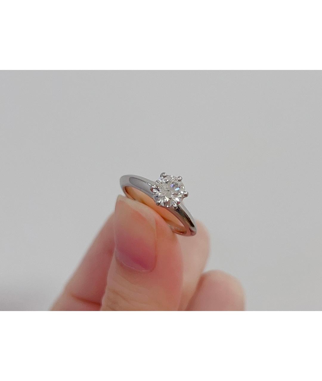 TIFFANY&CO Серебряное платиновое кольцо, фото 6