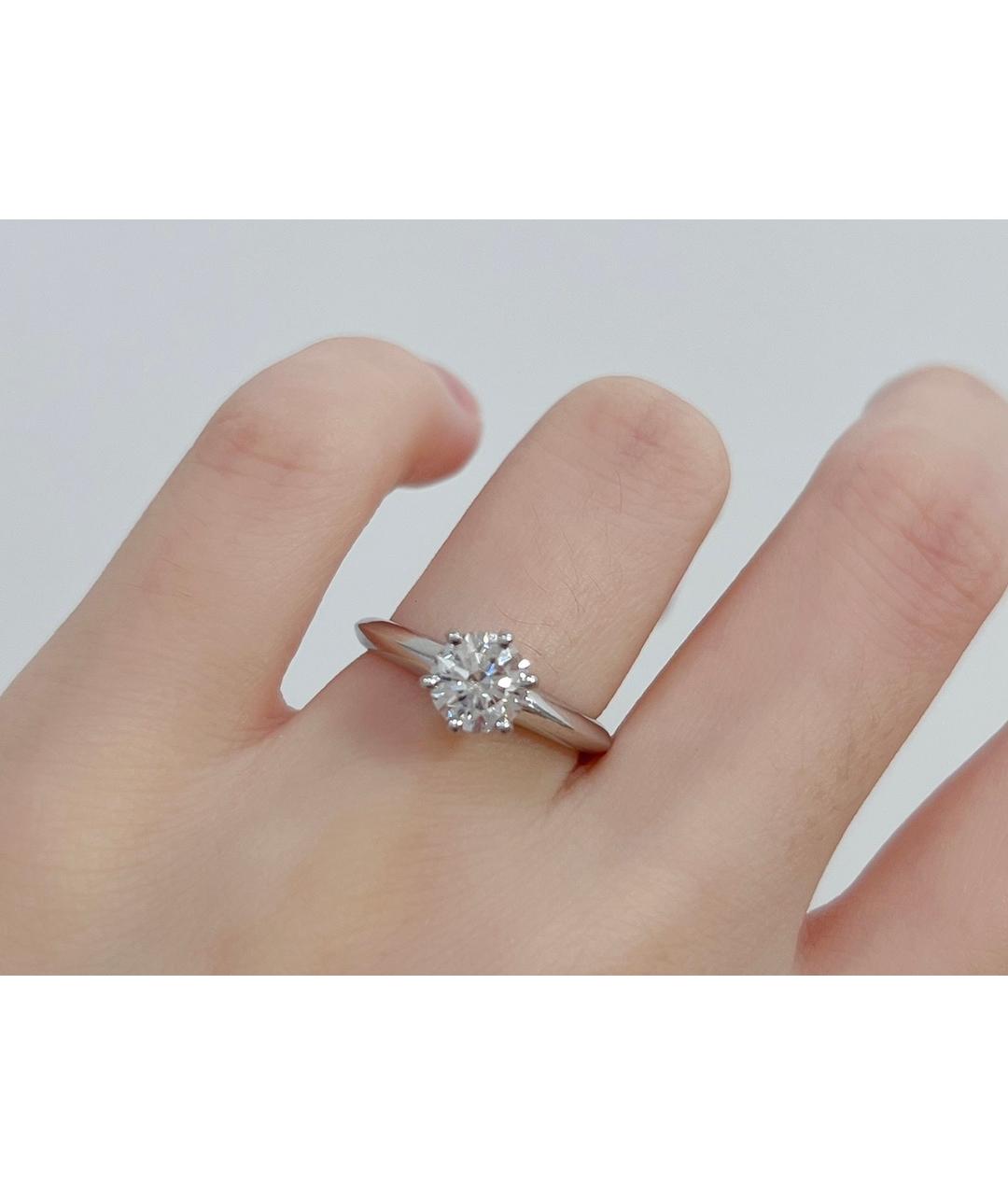 TIFFANY&CO Серебряное платиновое кольцо, фото 7