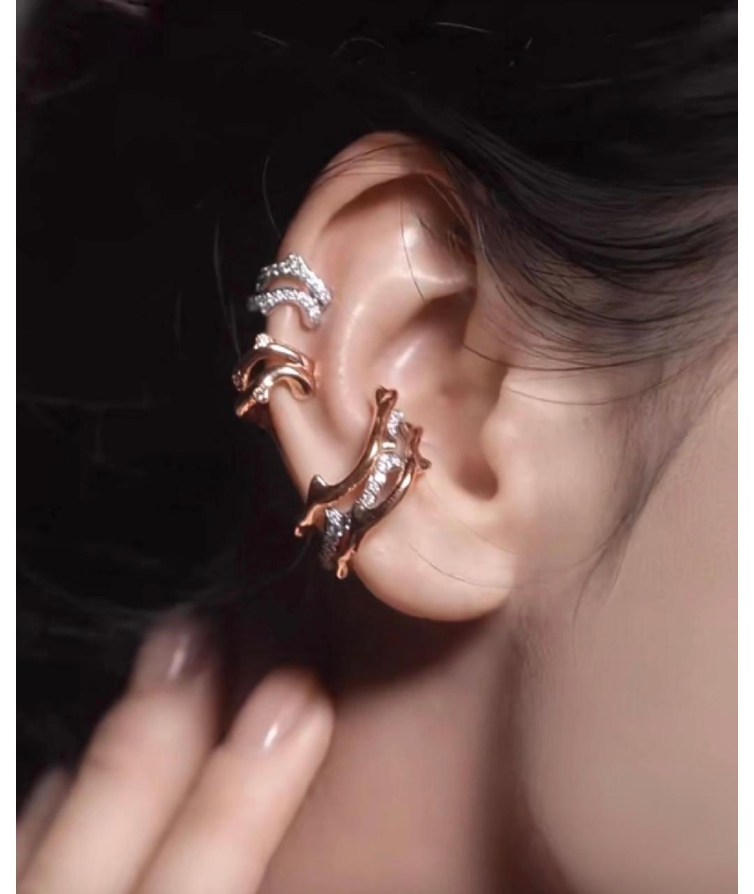 CHRISTIAN DIOR Золотые серьги из розового золота, фото 8