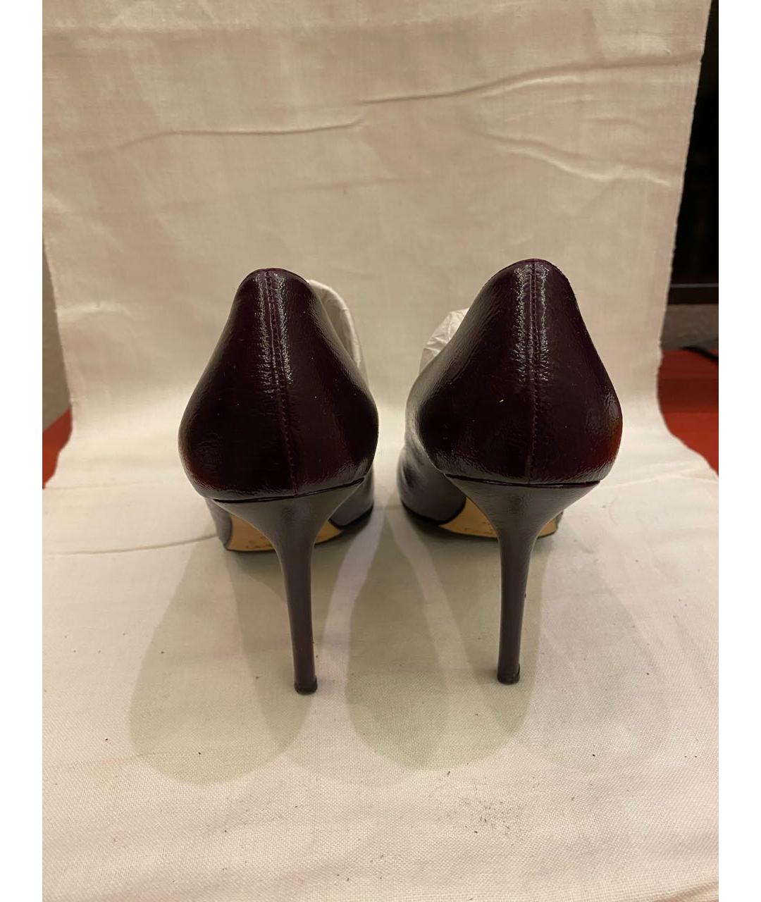 JIMMY CHOO Фиолетовые туфли из лакированной кожи, фото 4