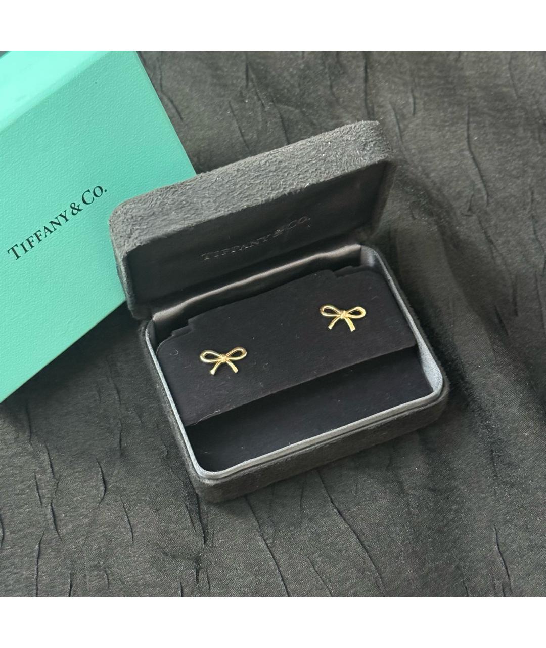 TIFFANY&CO Золотые серьги из желтого золота, фото 4