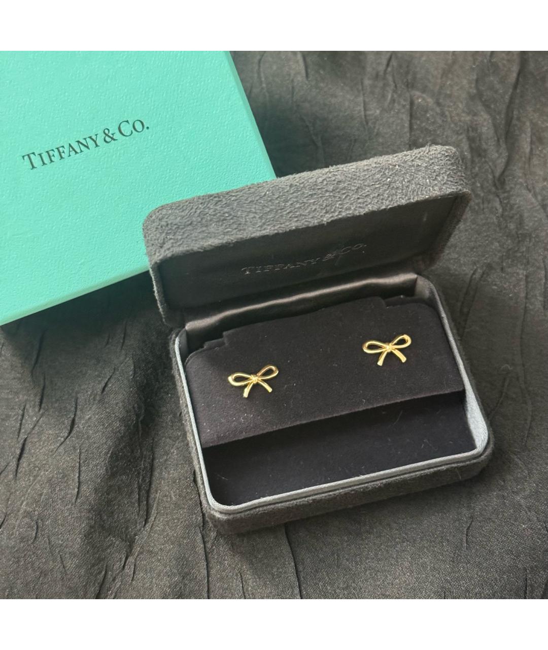 TIFFANY&CO Золотые серьги из желтого золота, фото 2