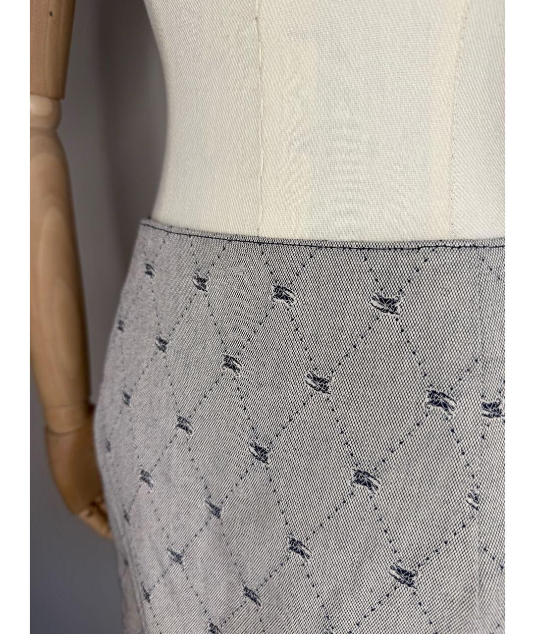 BURBERRY Мульти деним юбка мини, фото 5