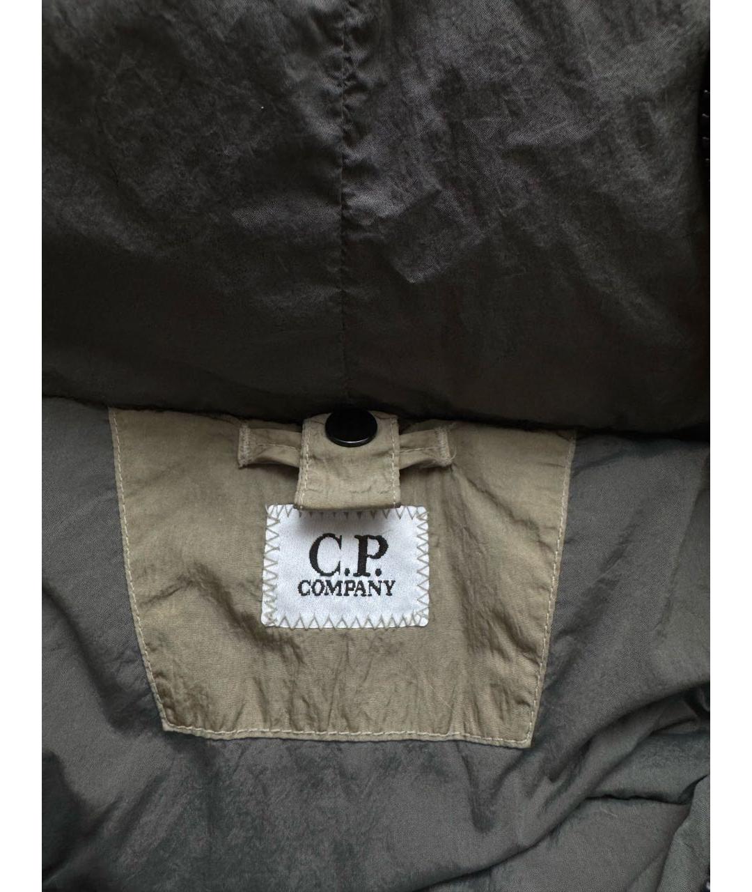 CP COMPANY Бежевый нейлоновый пуховик, фото 3