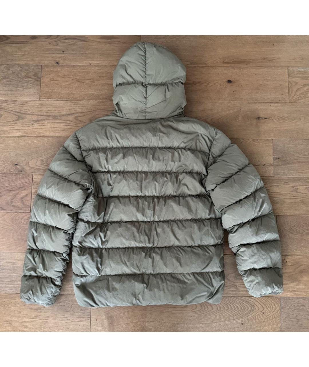 CP COMPANY Бежевый нейлоновый пуховик, фото 2