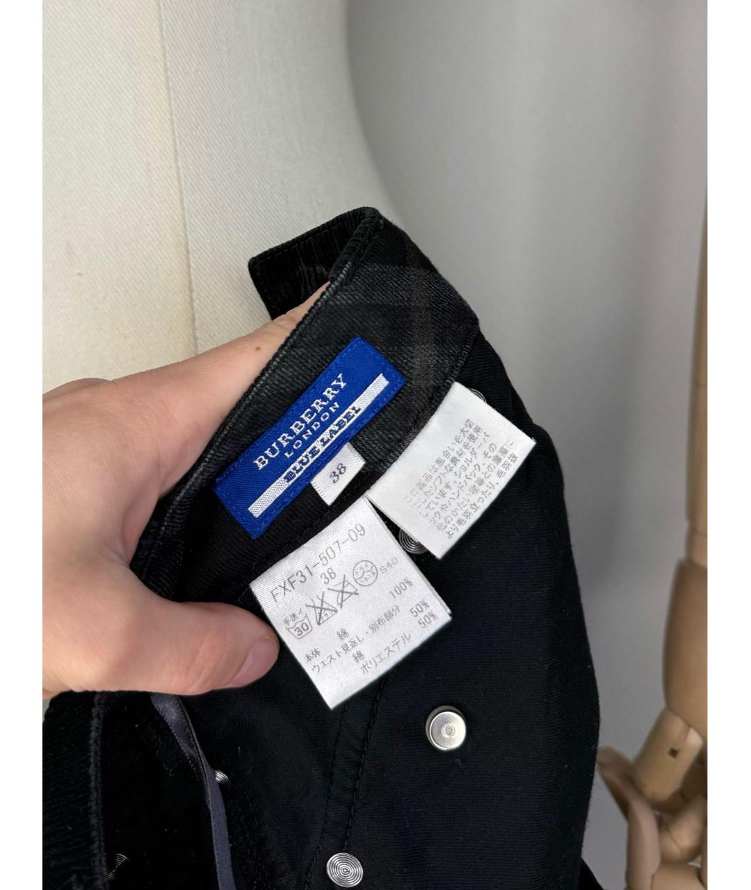 BURBERRY Черная юбка мини, фото 7
