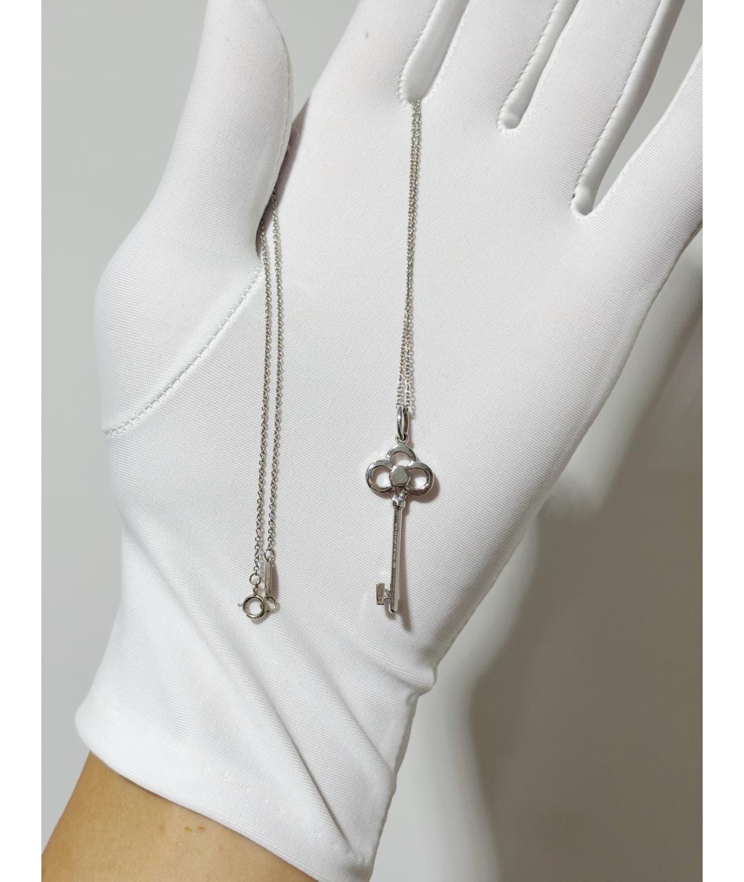 TIFFANY&CO Серебряное колье из белого золота, фото 4