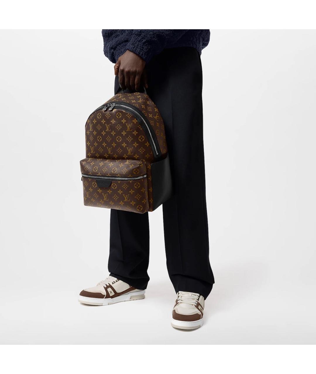LOUIS VUITTON Коричневый рюкзак из канвы, фото 3