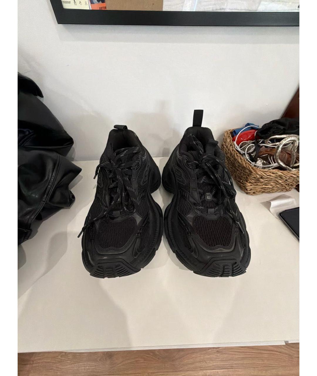 BALENCIAGA Черные текстильные кроссовки, фото 2